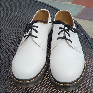 Dr. Martins 1461 Bex smooth white leather oxfords